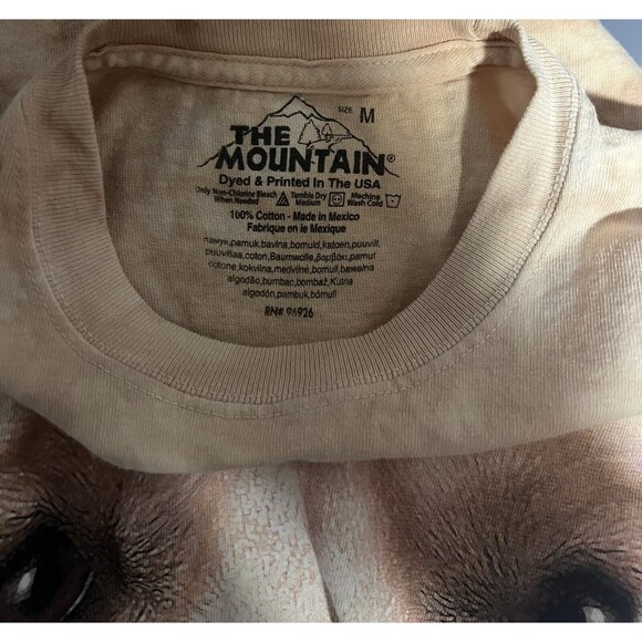 2014 The Mountain Mens Dog Print T-Shirt Golden Retriever Size Medium - Picture 4 of 4